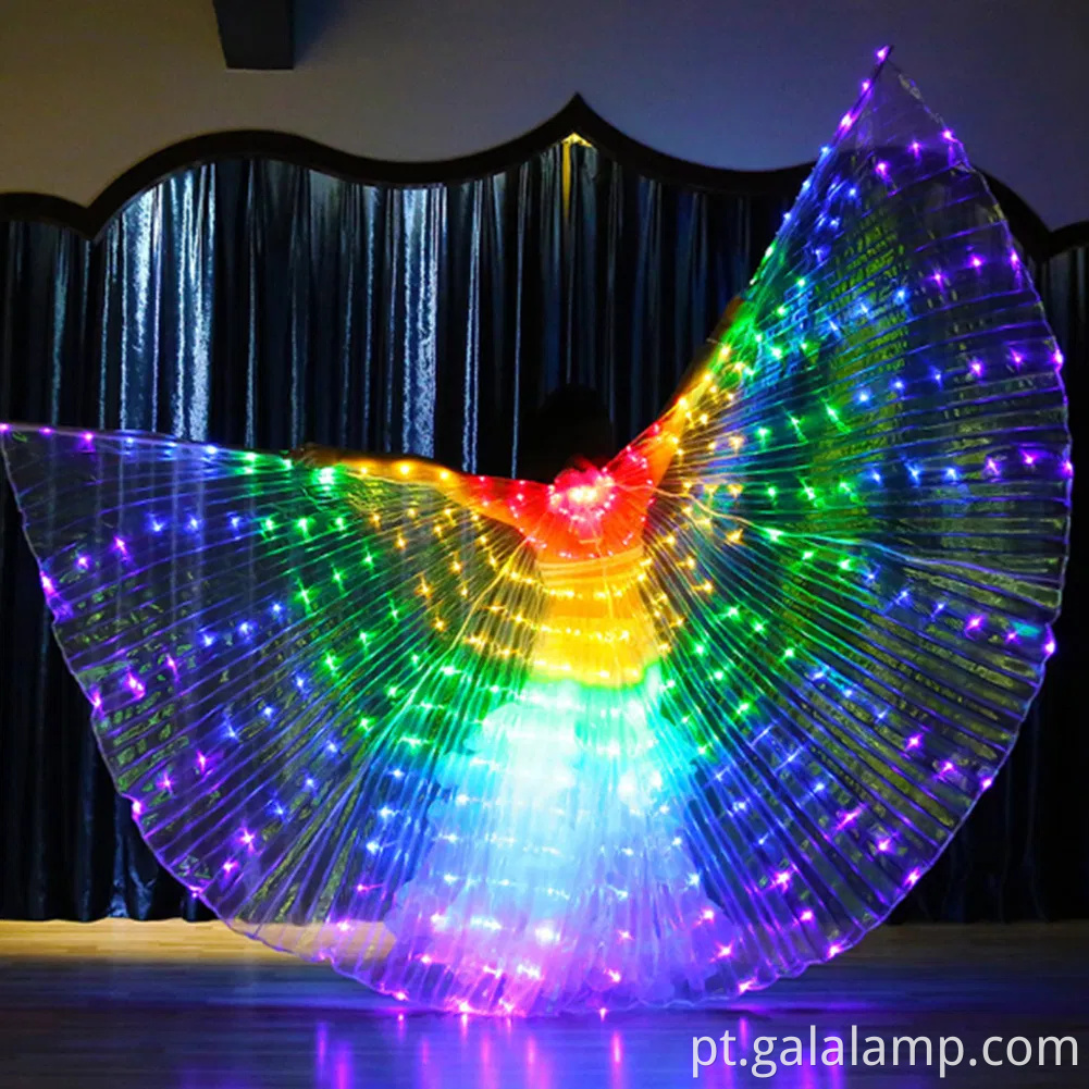Iluminar led Isis Wings Belly Dance Carnival Rave Trajes